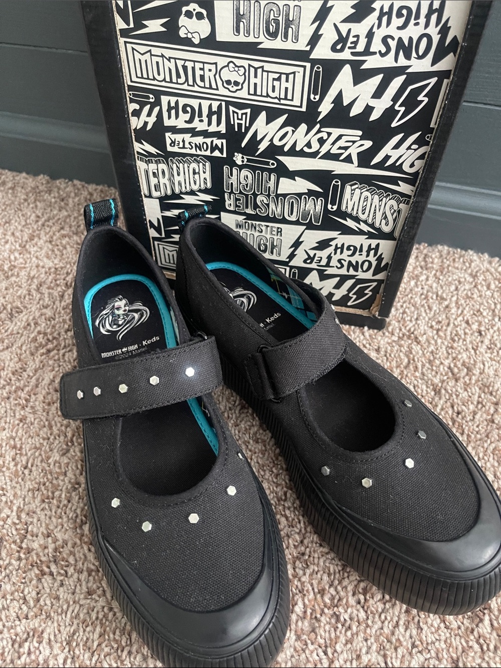 monster high platform Black Mary Jane Shoes x Keds